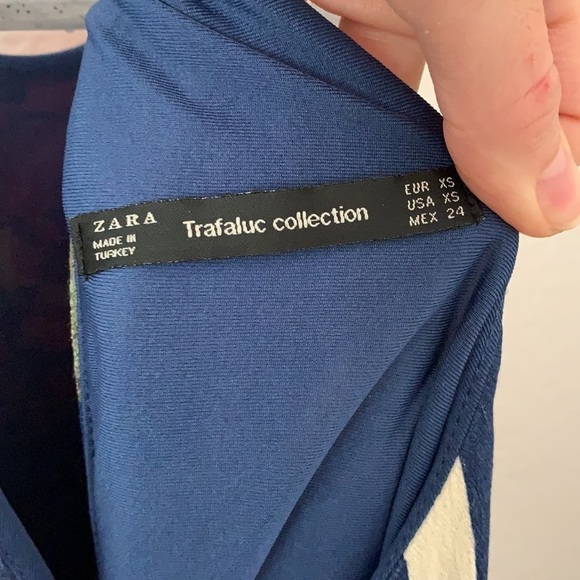 Zara Trafaluc Halter Neck Floral Midi Dress - Picture 13 of 15